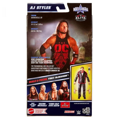 WWE WrestleMania Elite Collection AJ Styles (BAF Vince McMahon) Figure