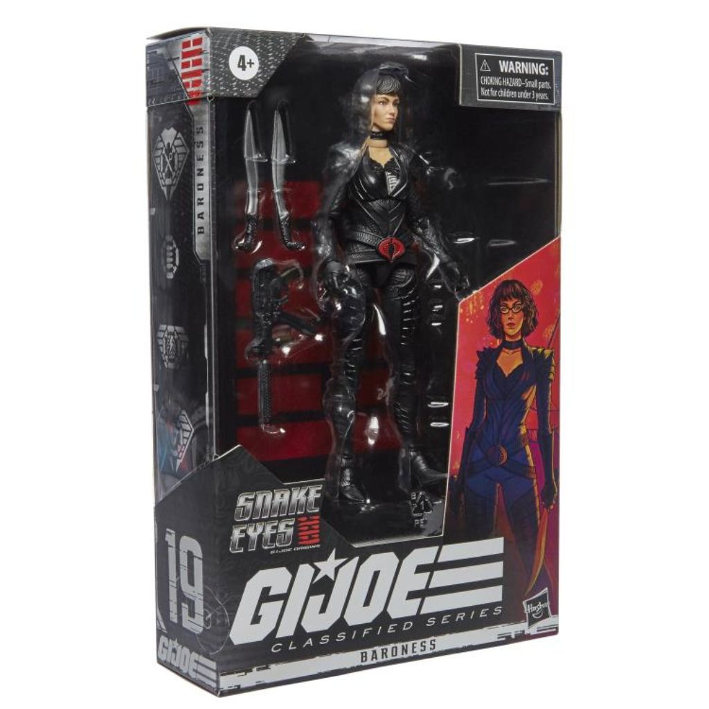 G.I. Joe Classified Series Snake Eyes G.I. Joe Origins Baroness Figure