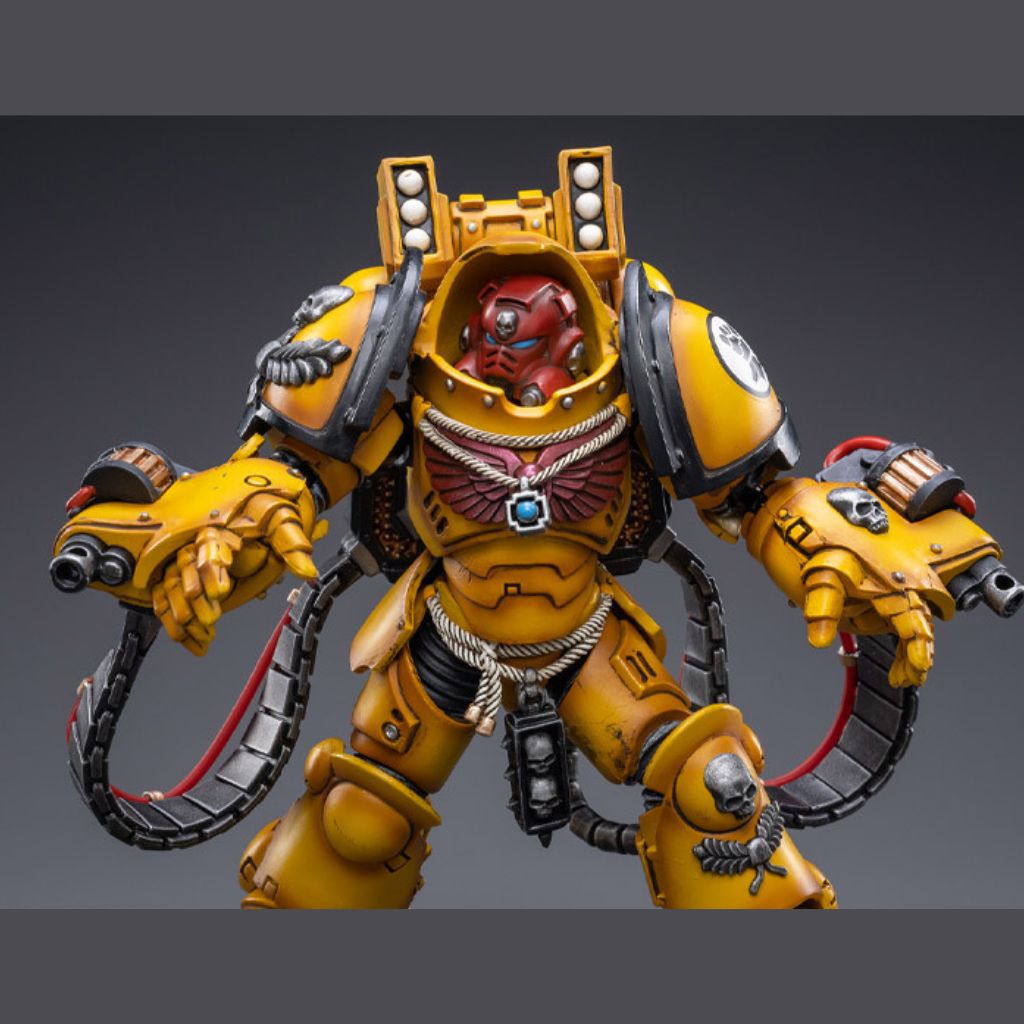 Warhammer 40K Imperial Fists Aggressor Brother Sergeant Lycias 1/18 Scale Figure