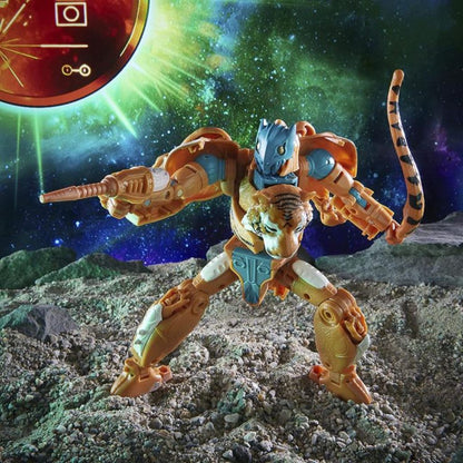 Transformers Kingdom War for Cybertron: Golden Disk Collection Voyager Mutant Tigatron Exclusive