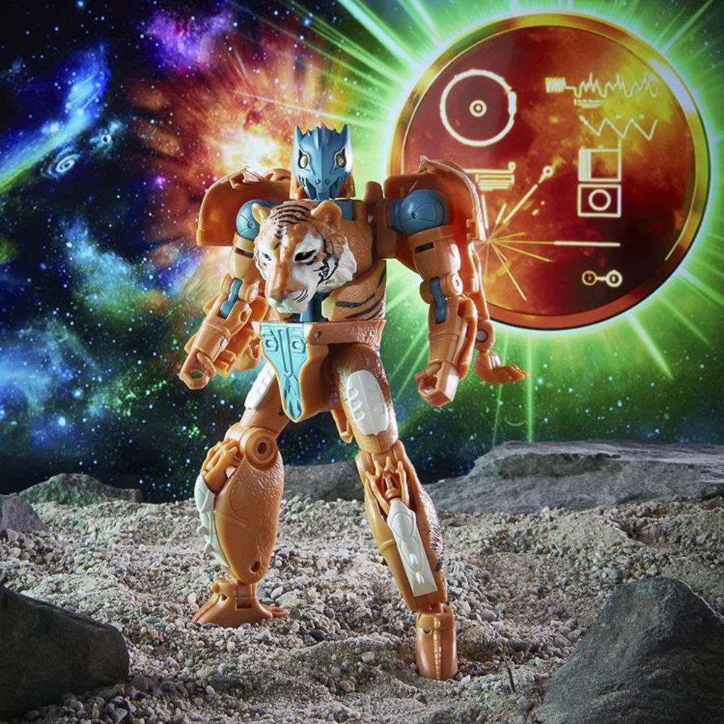 Transformers Kingdom War for Cybertron: Golden Disk Collection Voyager Mutant Tigatron Exclusive