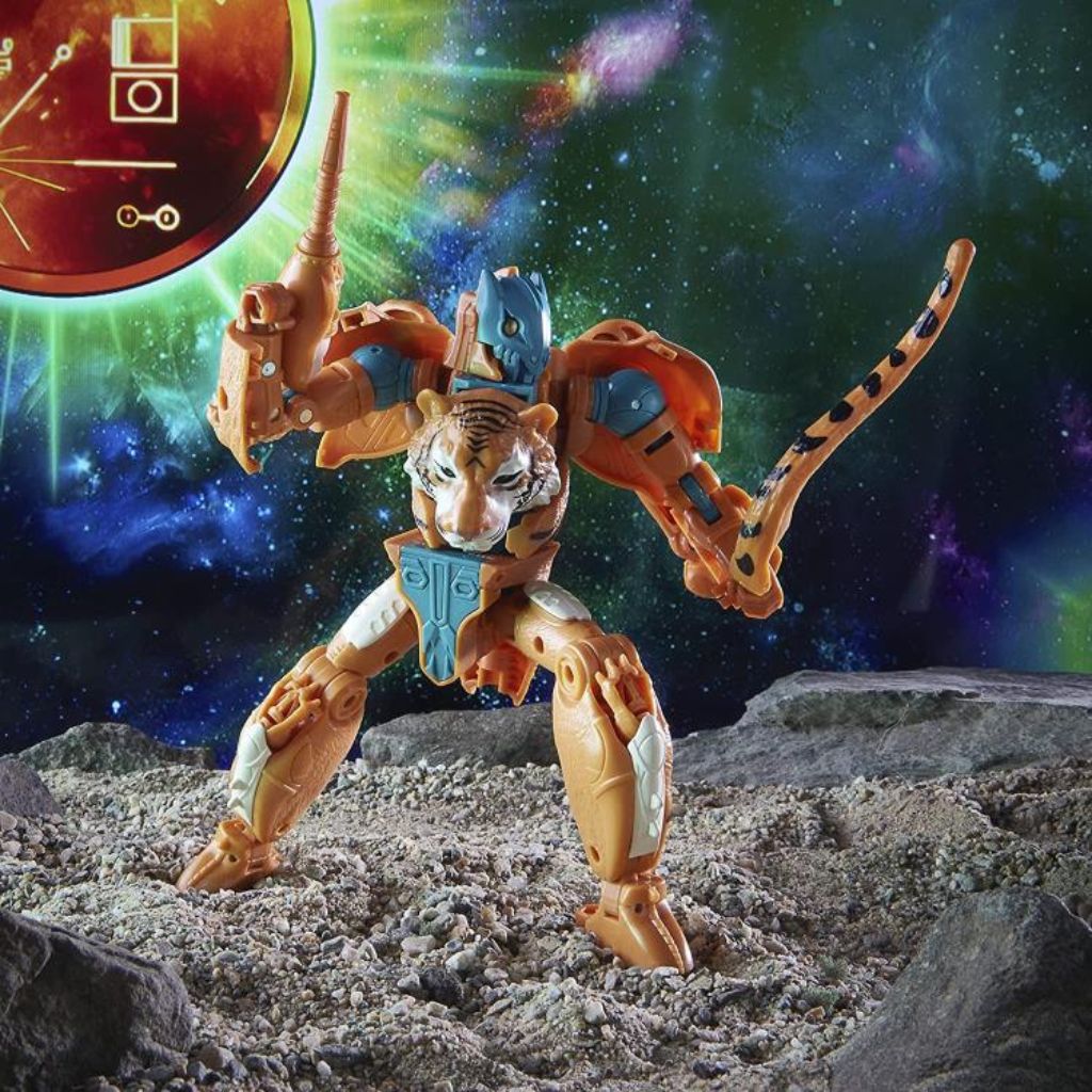 Transformers Kingdom War for Cybertron: Golden Disk Collection Voyager Mutant Tigatron Exclusive