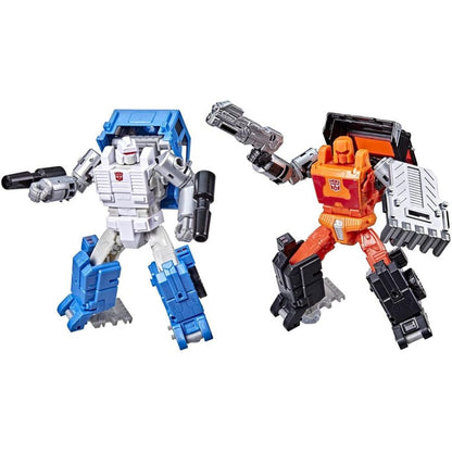 Transformers Kingdom War for Cybertron Golden Disk Collection Deluxe Road Ranger & Puffer Exclusive 2-Pack