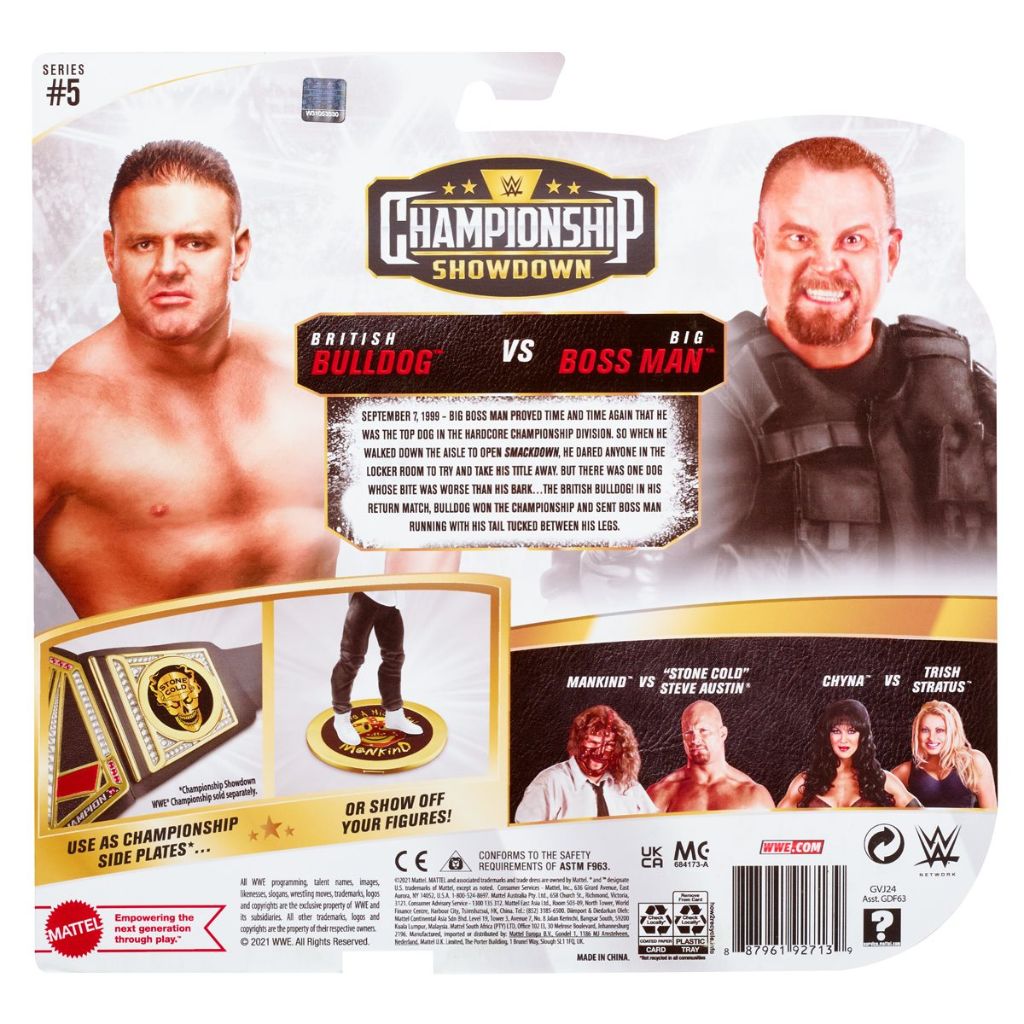 WWE Championship Showdown Series 5 British Bulldog vs Big Boss Man 2-Pack